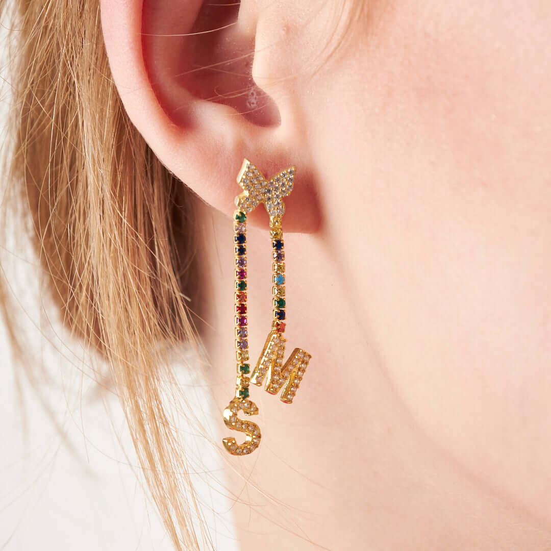 14K GOLD Colorful Waterways Set with Letters