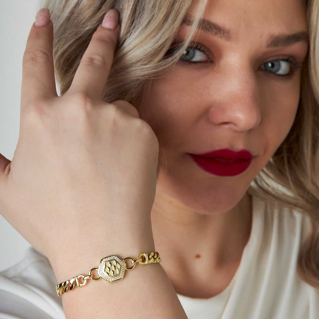 Sechseckiges Gourmet Armband