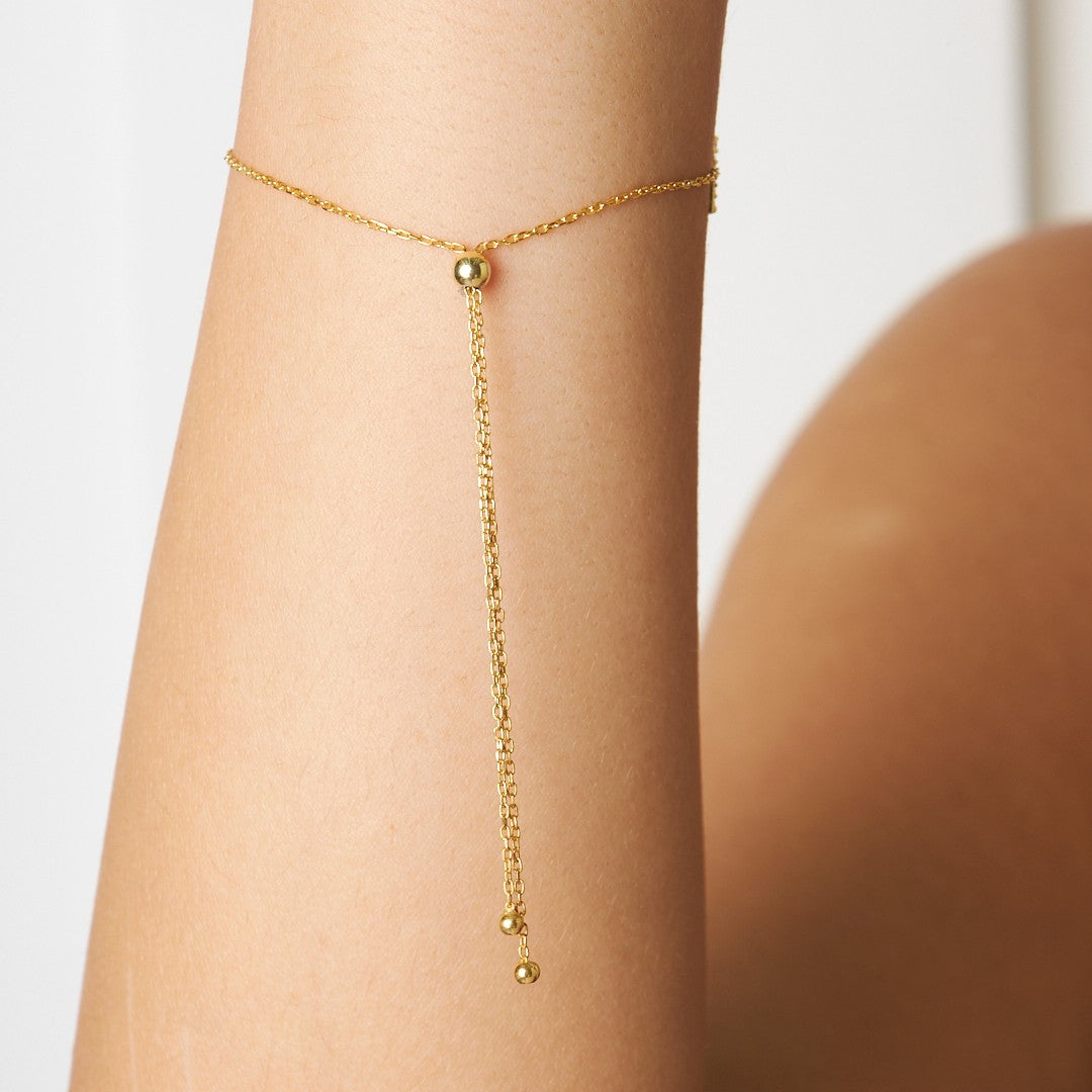 Buchstaben - Lift Kette Armband mit bösen Blick Brief