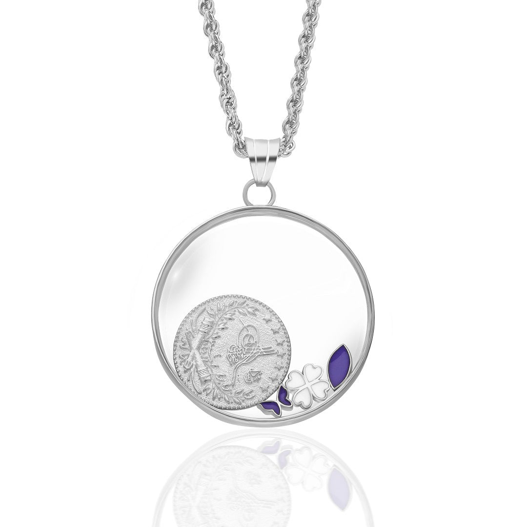 Glückskette aus Glas mit Monogramm