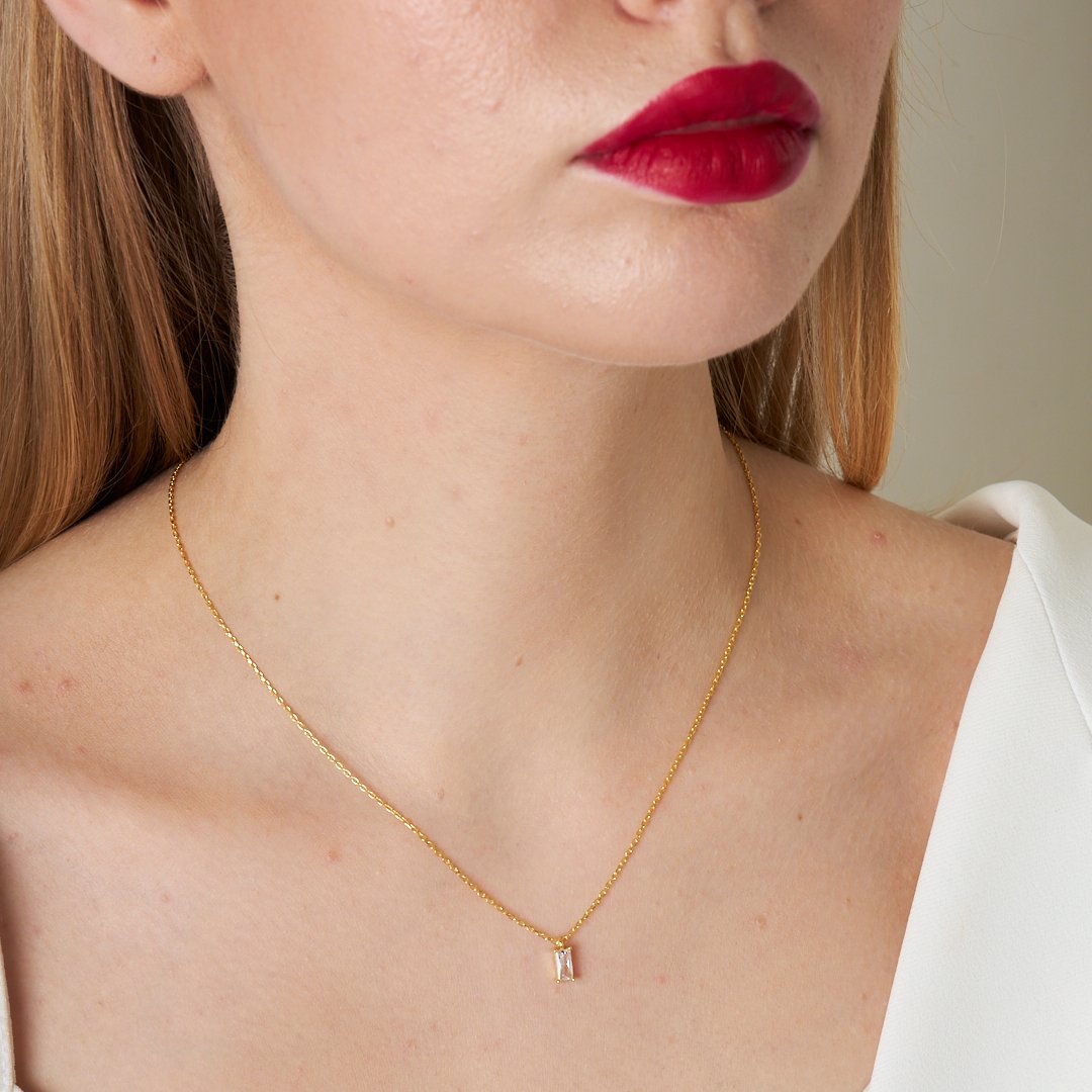 Diamant Passion Baguette Halskette