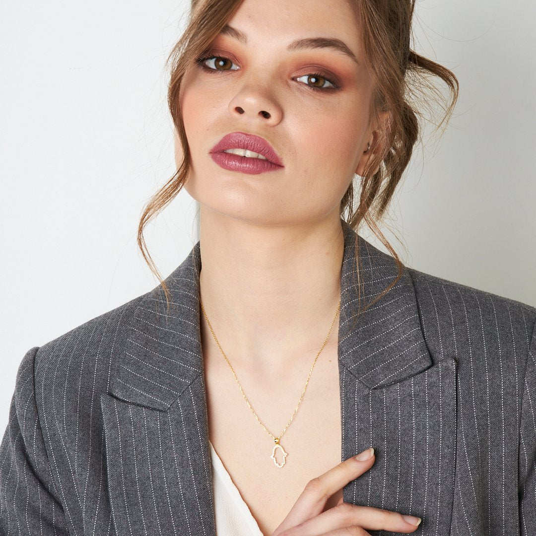 Kleine fatma hand halskette