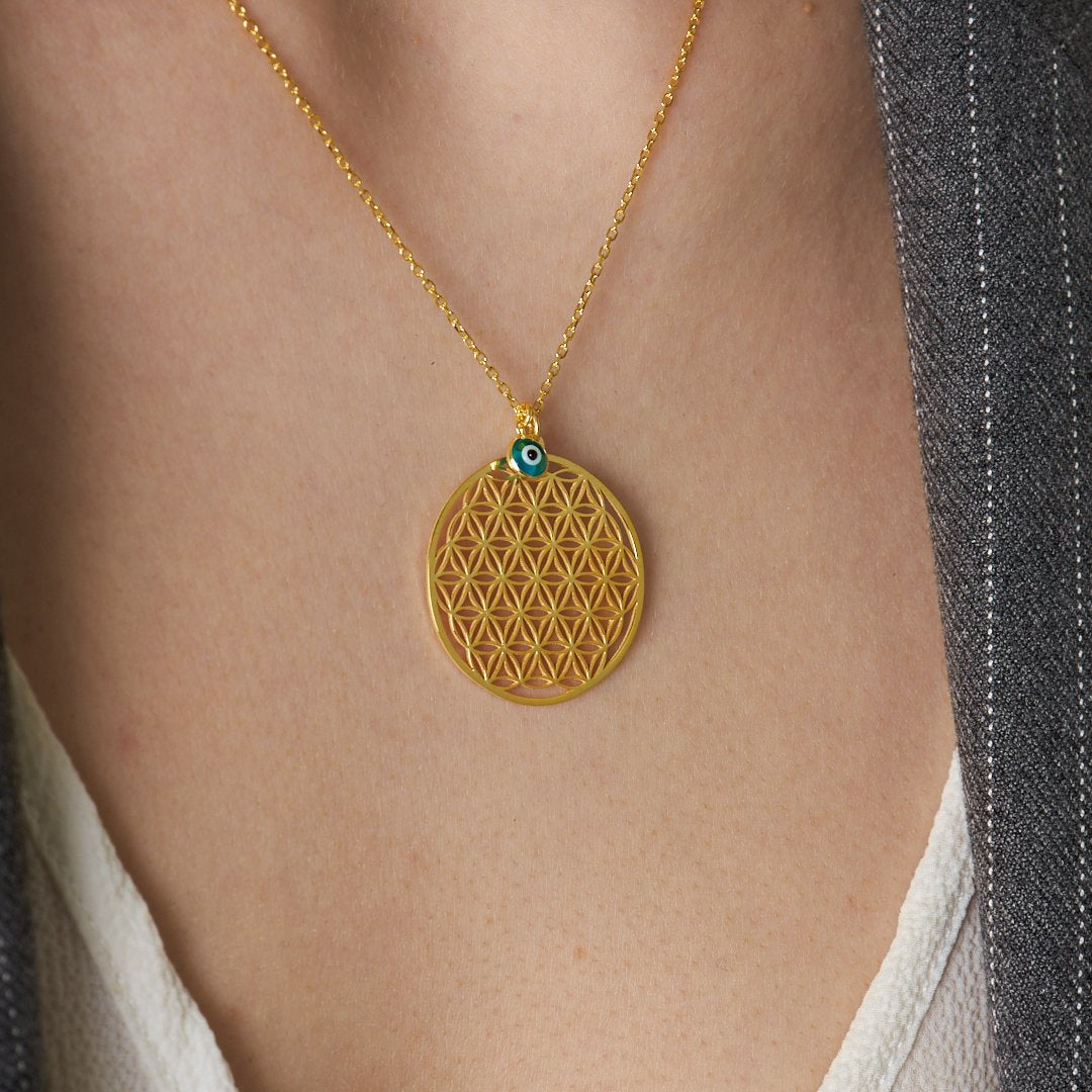 Blume des Lebens Halskette