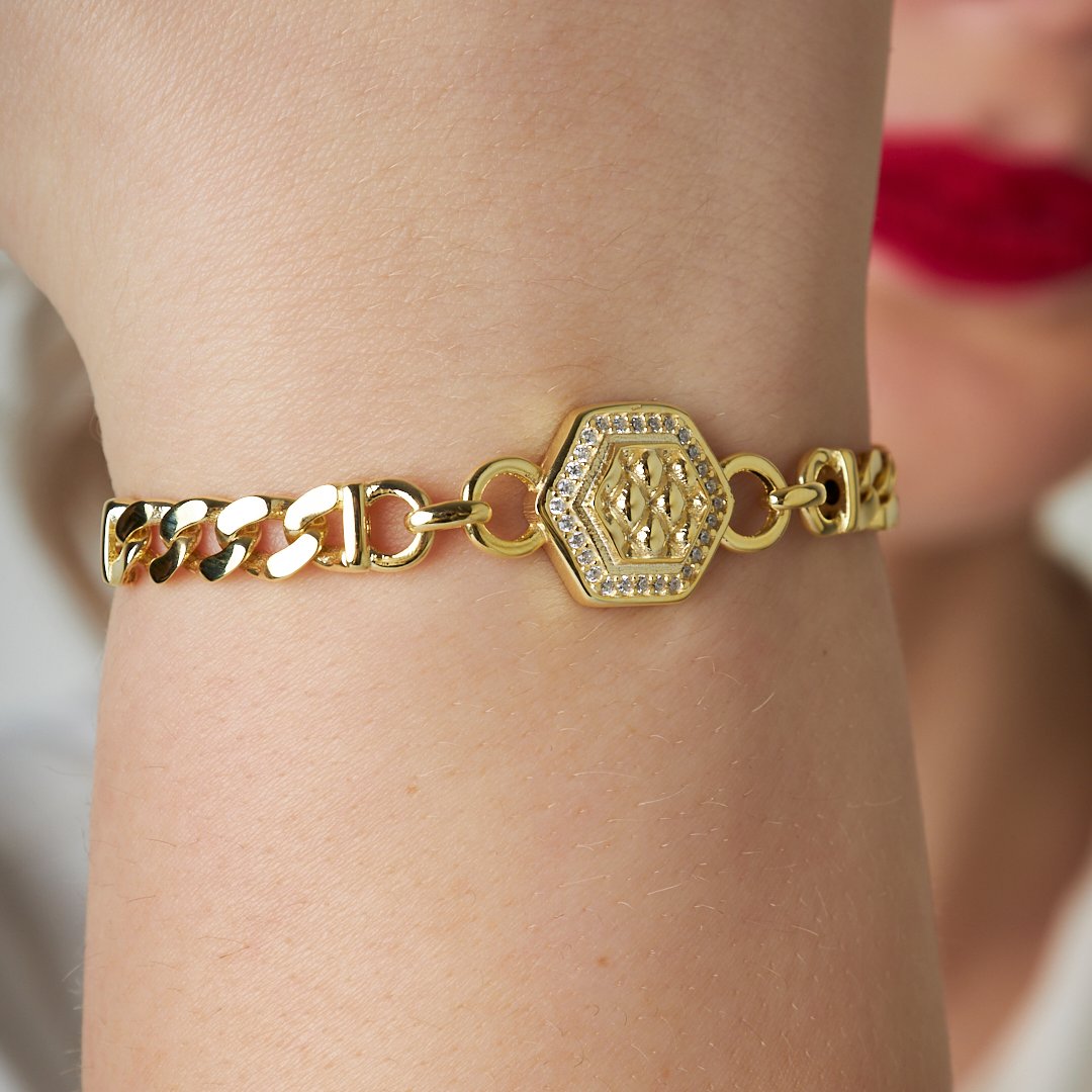 Sechseckiges Gourmet Armband