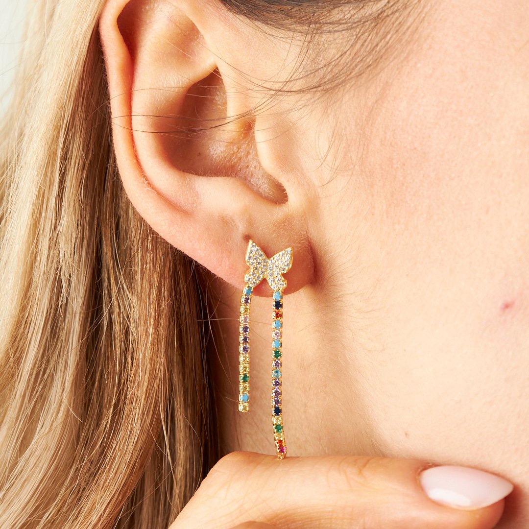 Schmetterling mit Steinen besetzt