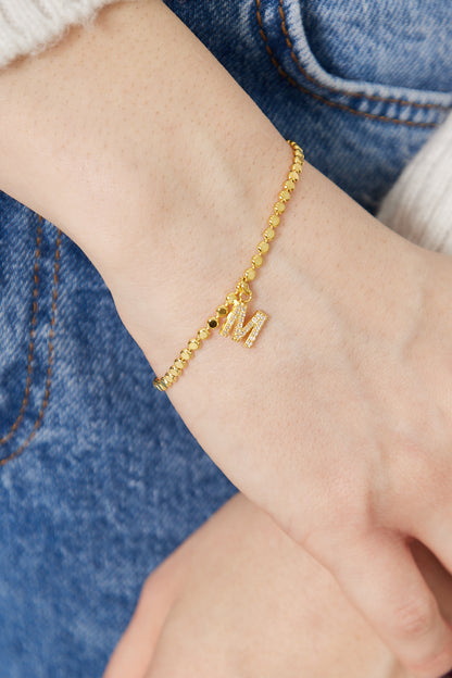 Buchstabe Bulk Chain Couple Armbänder