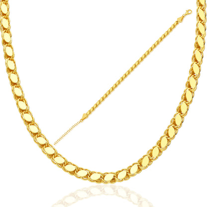 14K GOLD Pailletten Halep Ketten Set