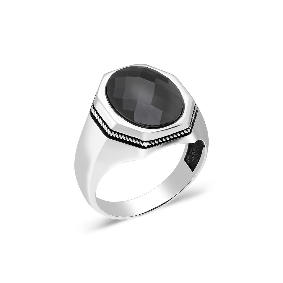 crystal octagon ring