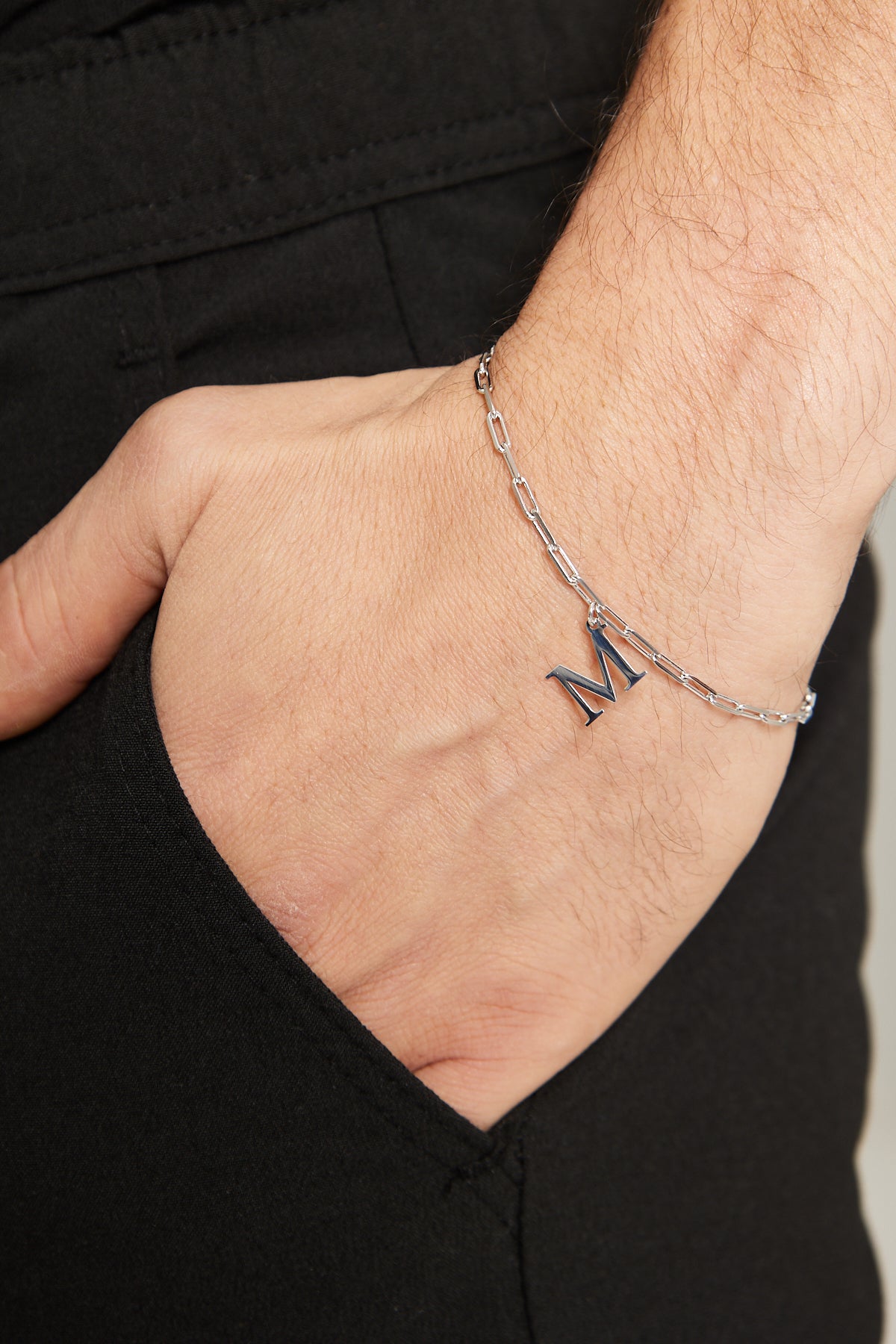 Buchstabe Büroklammer Kette Paar Armband