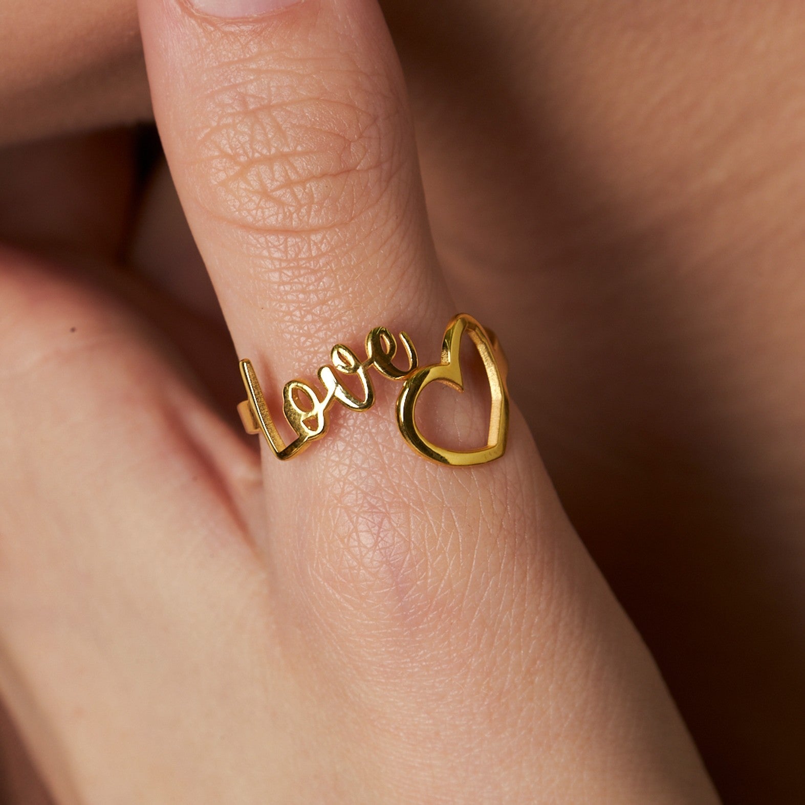 love ring with heart