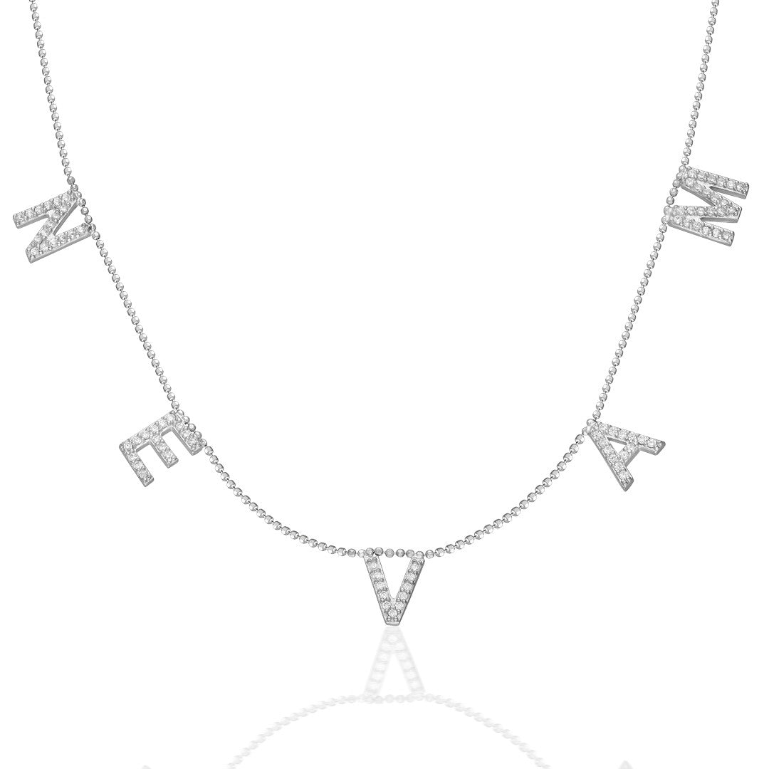 Letters - Thin Chain Name Necklace