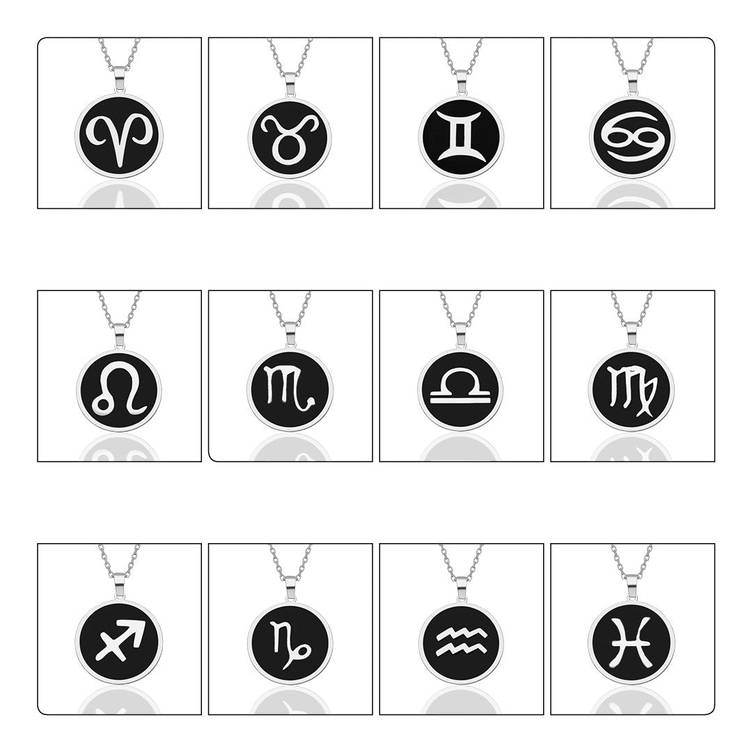 Colorful Aquarius Horoscope Necklace