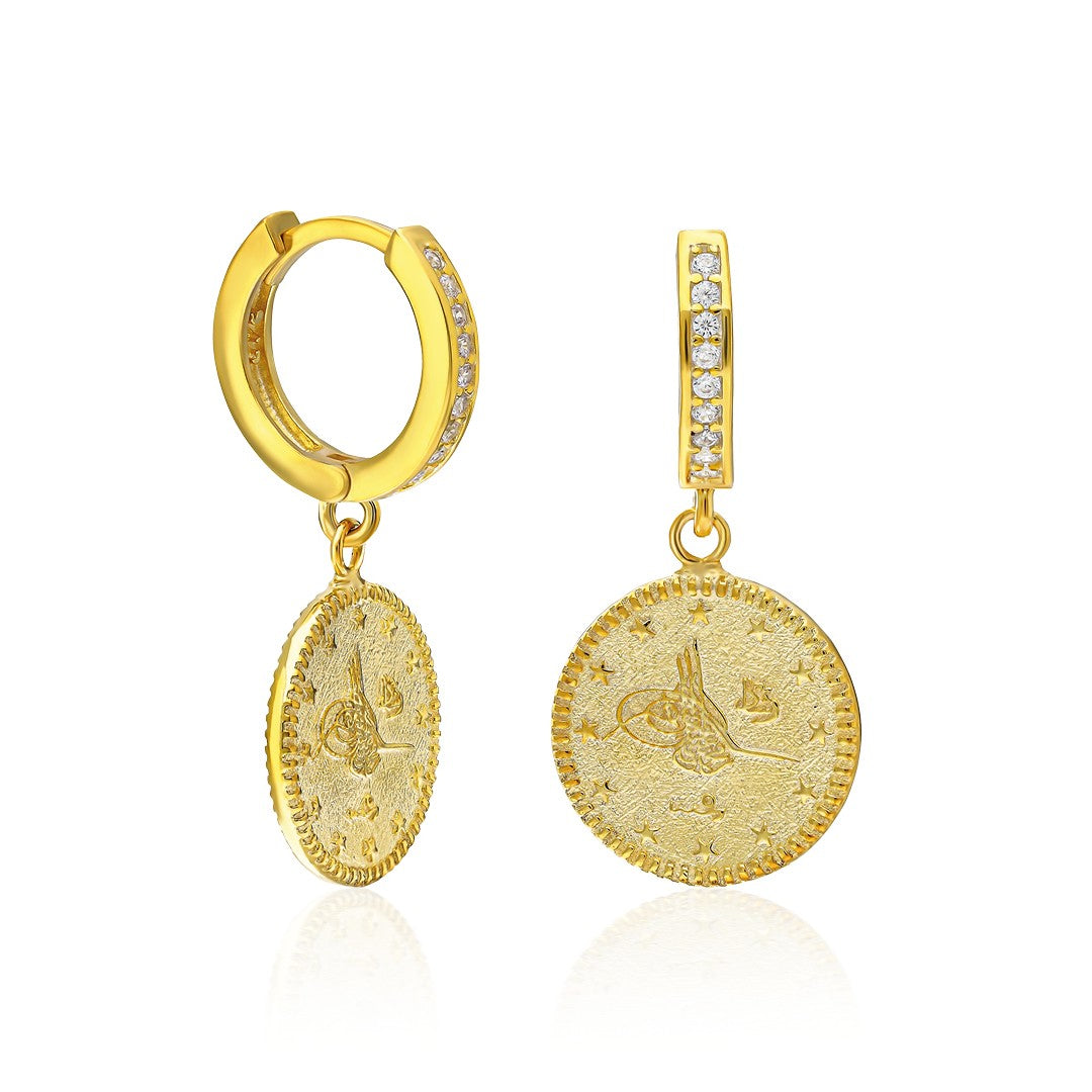 14K GOLD Dangling resat Earrings