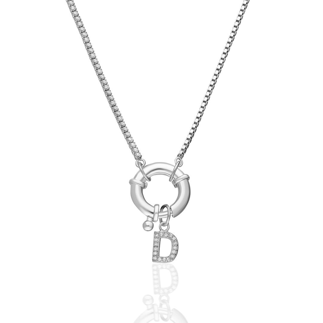 Letters - Waterway and Chain Letter Necklace