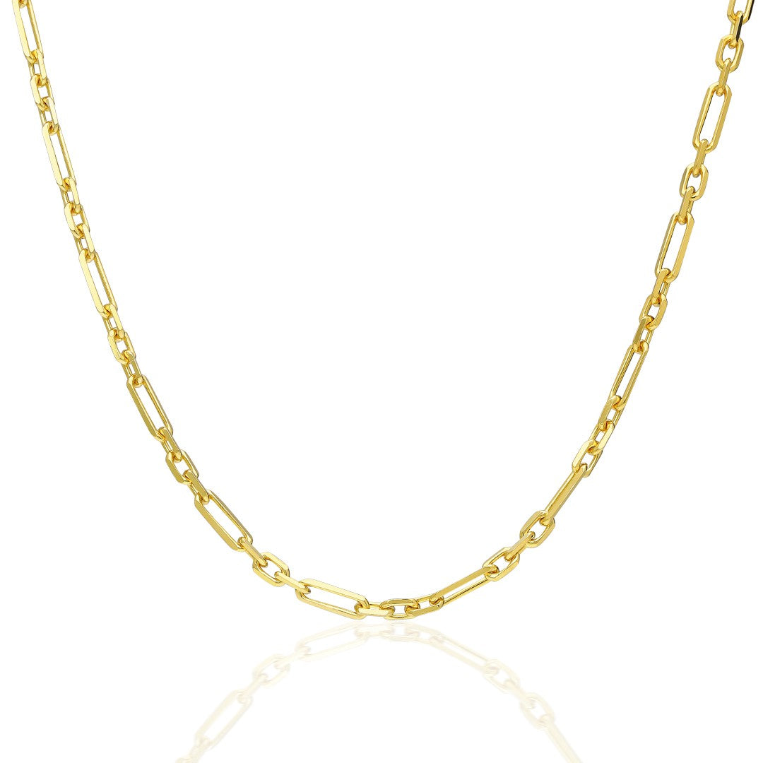 14K GOLD Ring Chain Necklace