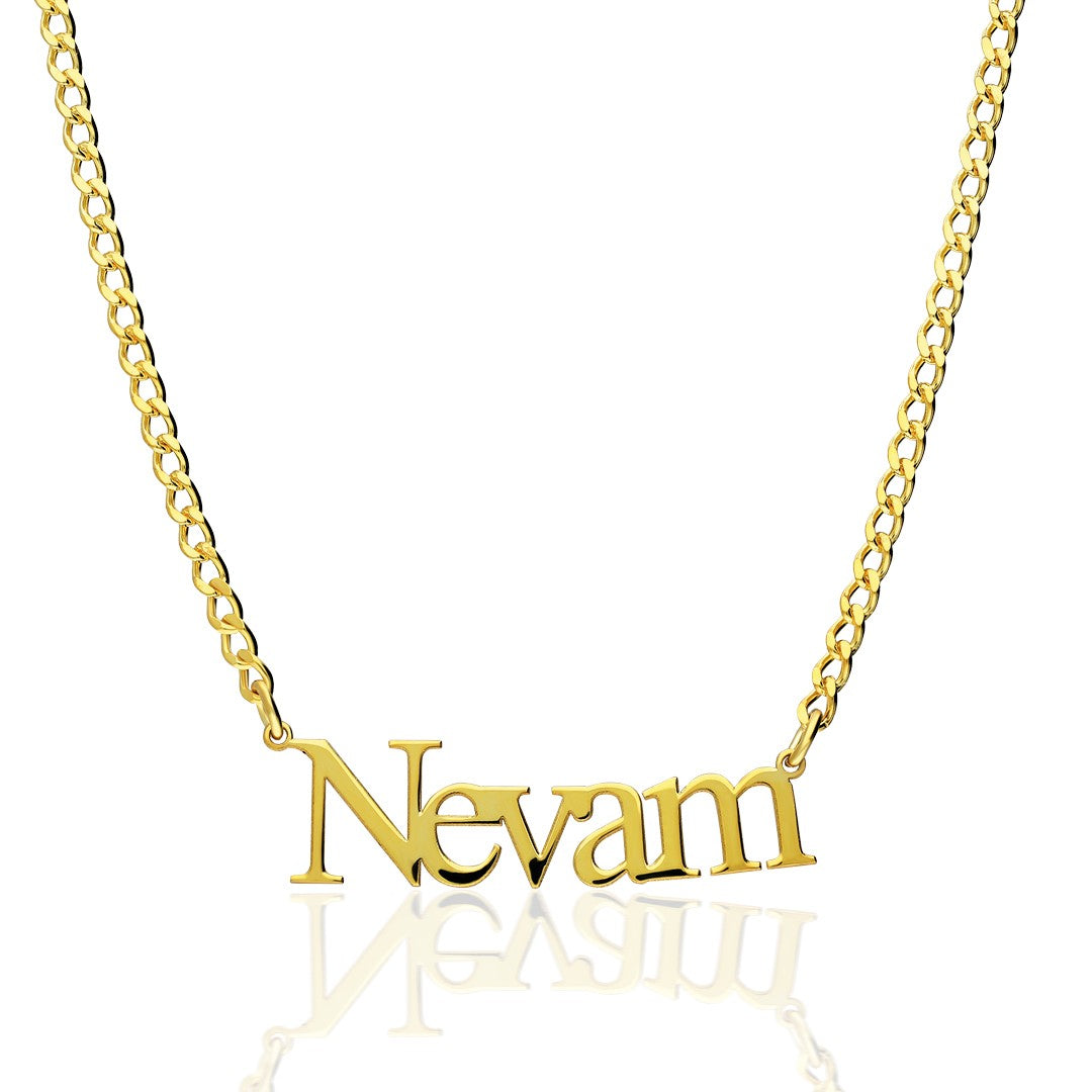 Name Necklace - Name Necklace with Simple Font