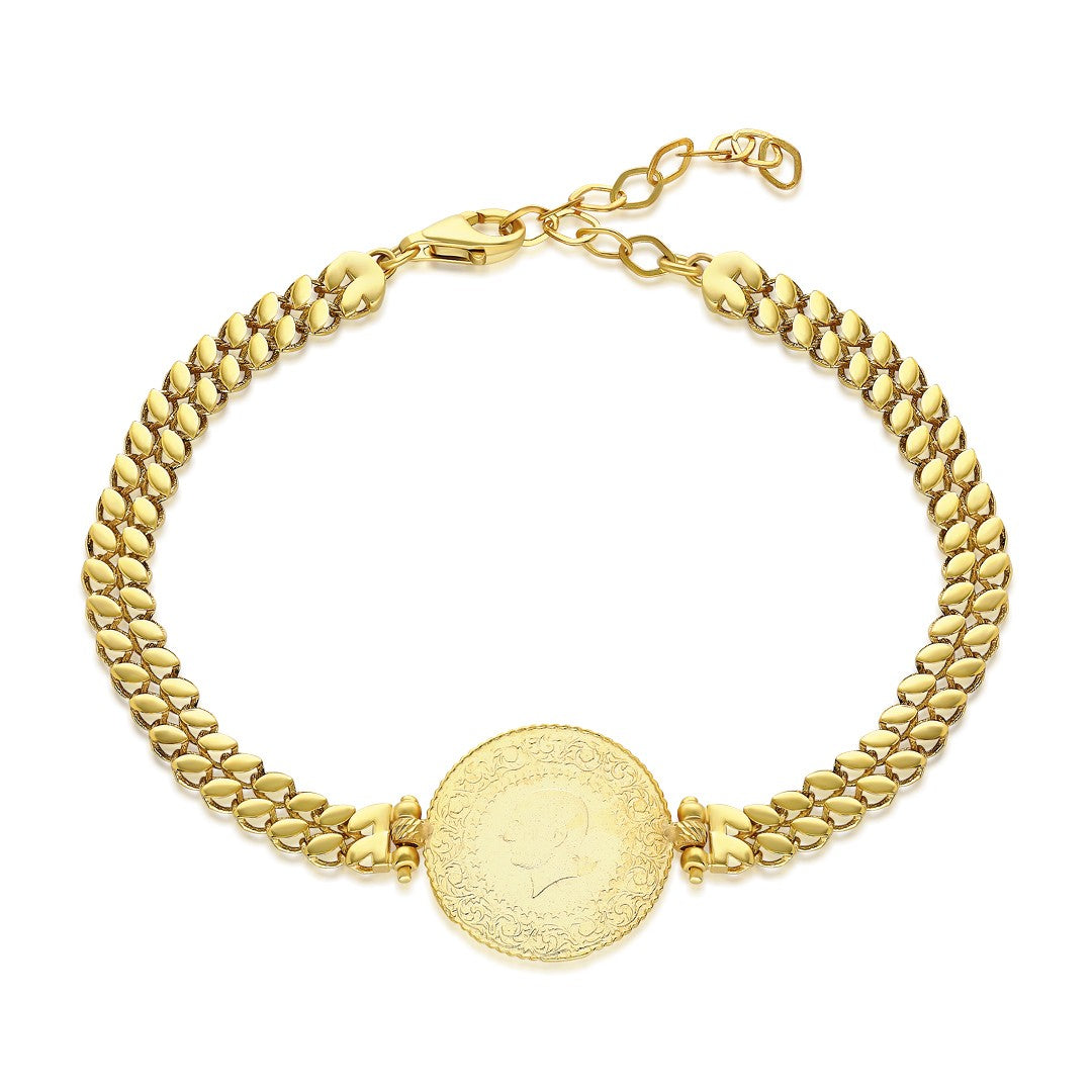 Quartered dorıca chain bracelet