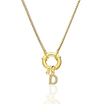 Letters - Waterway and Chain Letter Necklace