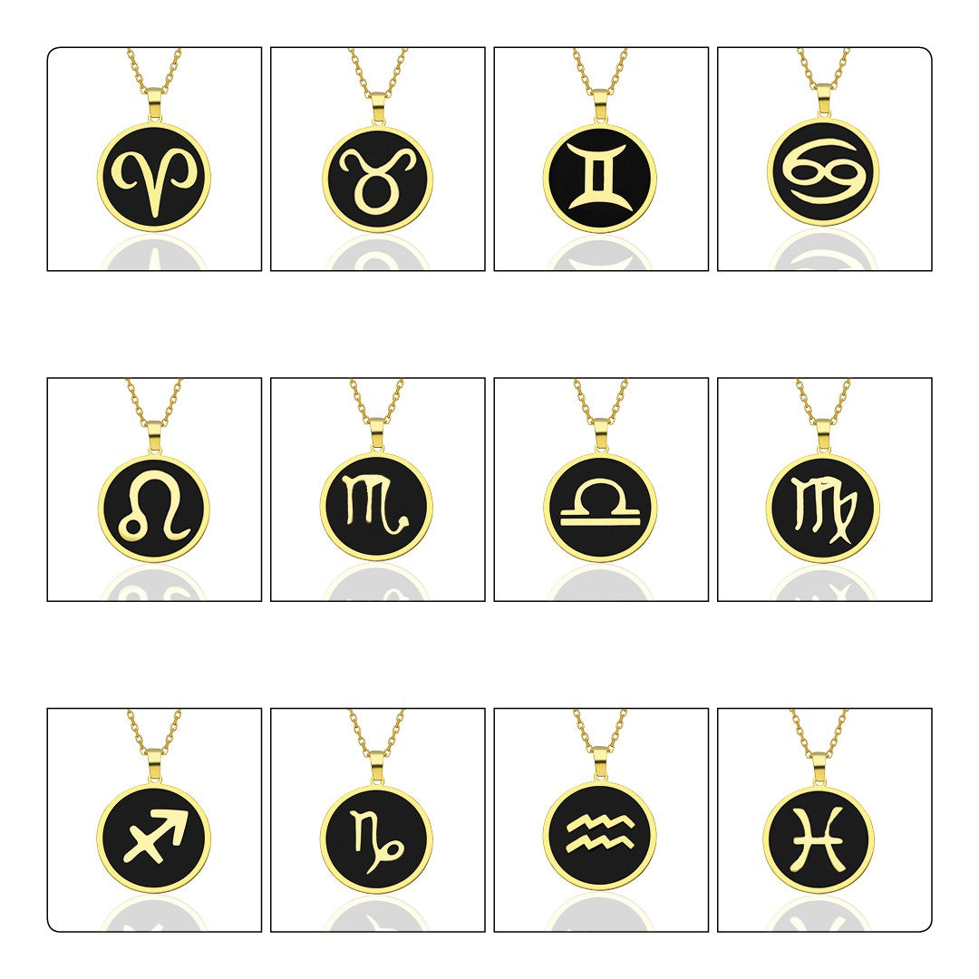 Colorful Virgo Horoscope Necklace