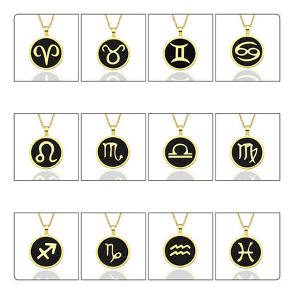 Colorful Virgo Horoscope Necklace