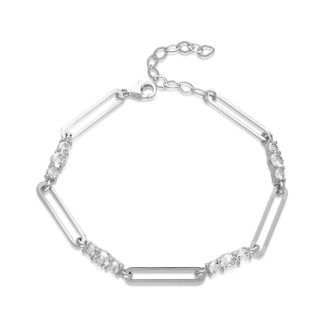 Izzy Zirconia Chain Bracelet