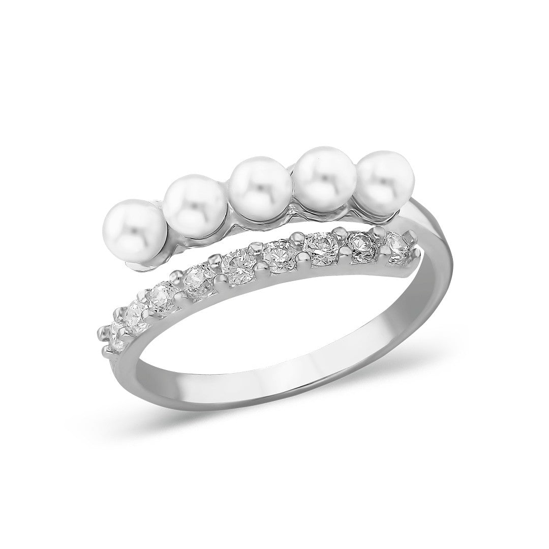 ring with pearl stones