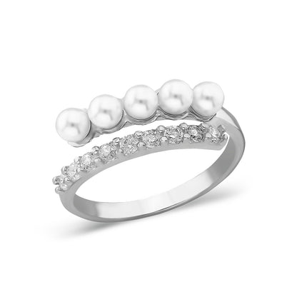 ring with pearl stones