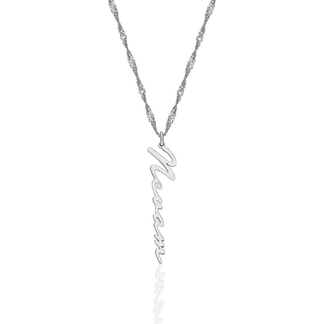 14K GOLD name necklace with twisted chain