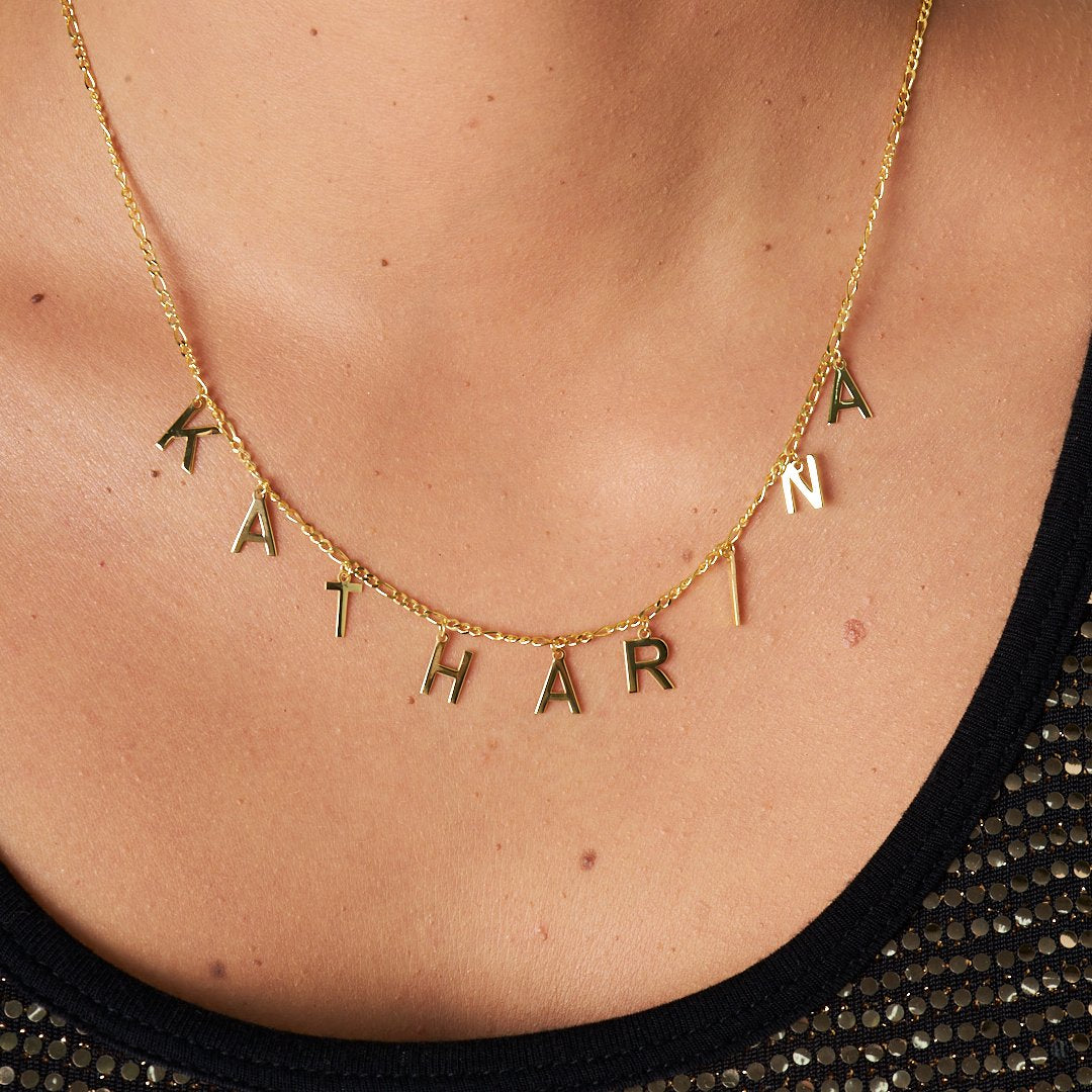 Name necklace - Choker model name necklace