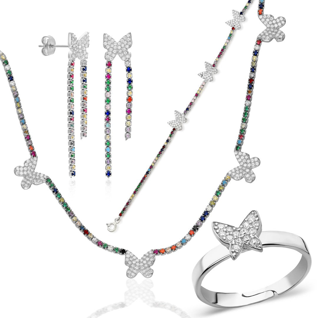 butterfly set with stones