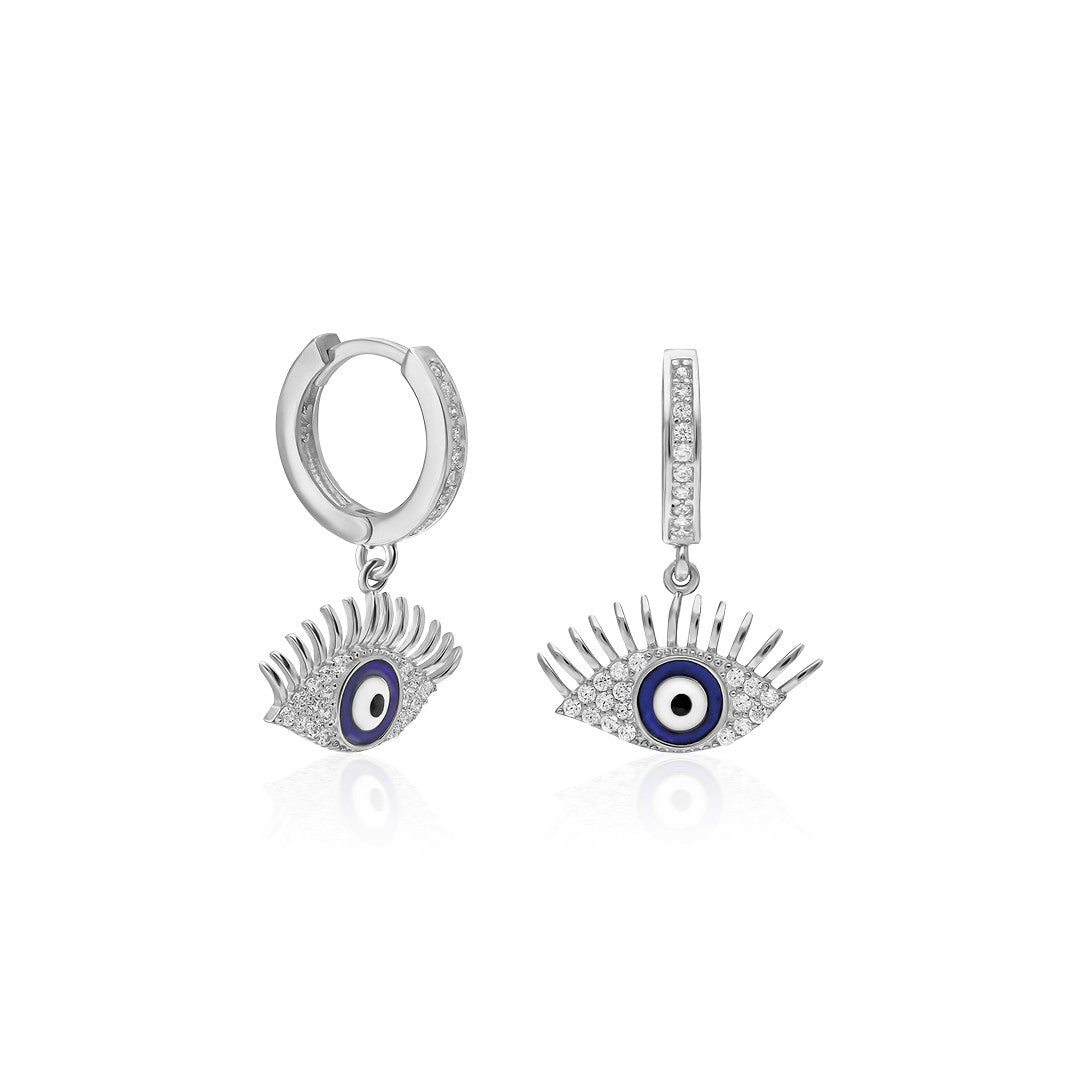 Evil eye earrings