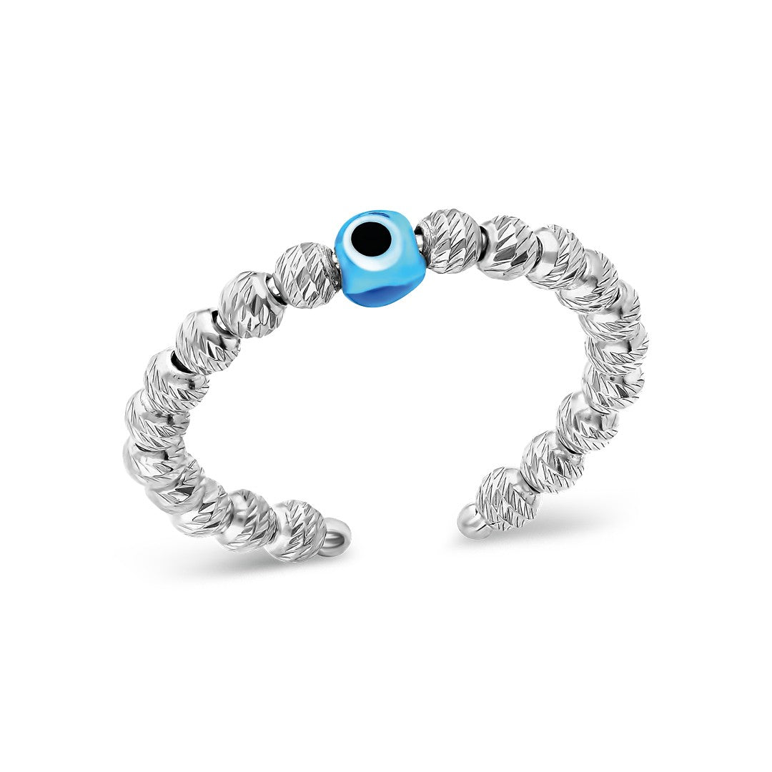 14K GOLD Dorıca Evil Eye Ring