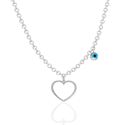 Thin Heart Necklace