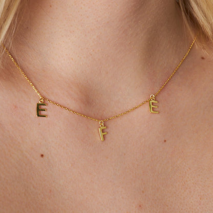 Name Necklace -Simple Necklace with Name Inscription