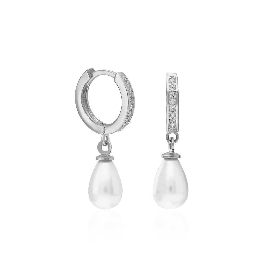 drop earrings with pearls