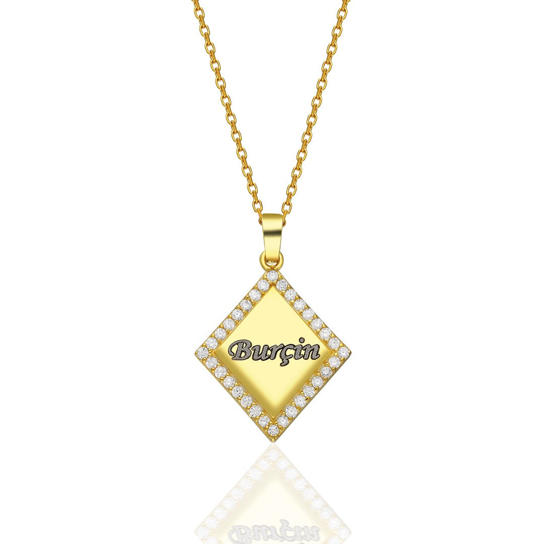 Letters - Diamond Name Necklace