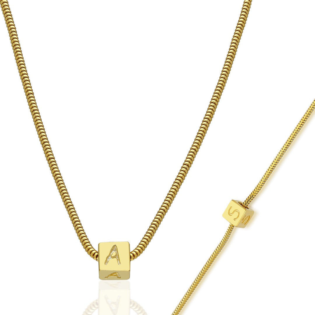 Letter Cube Chain Set