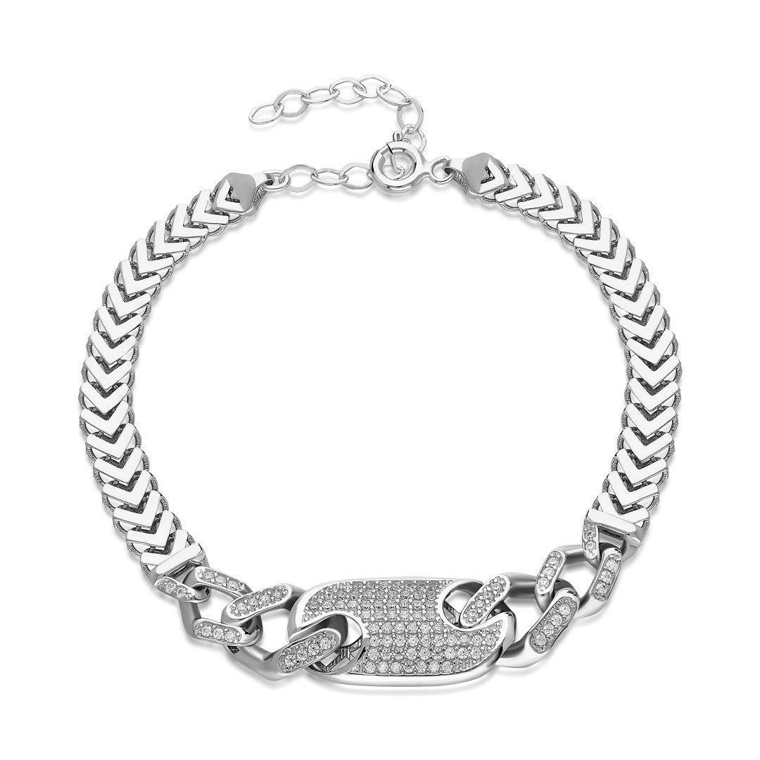 Kette Knopf Armband