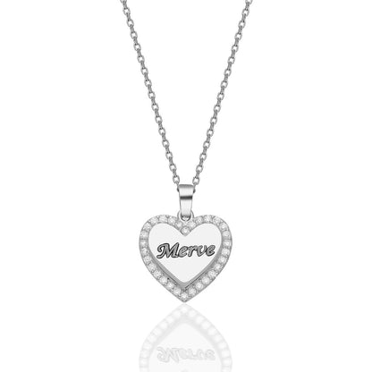 Letters - Heart Name Necklace