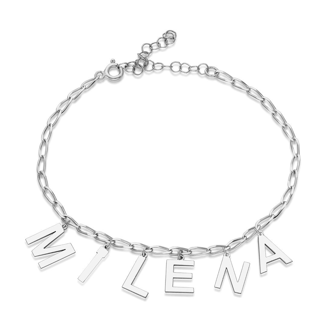 14K GOLD Name order bracelet