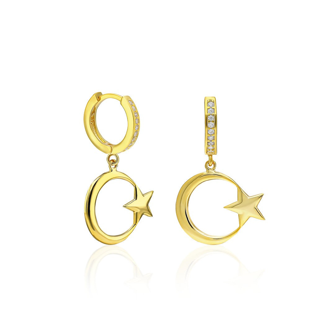 moon star earrings