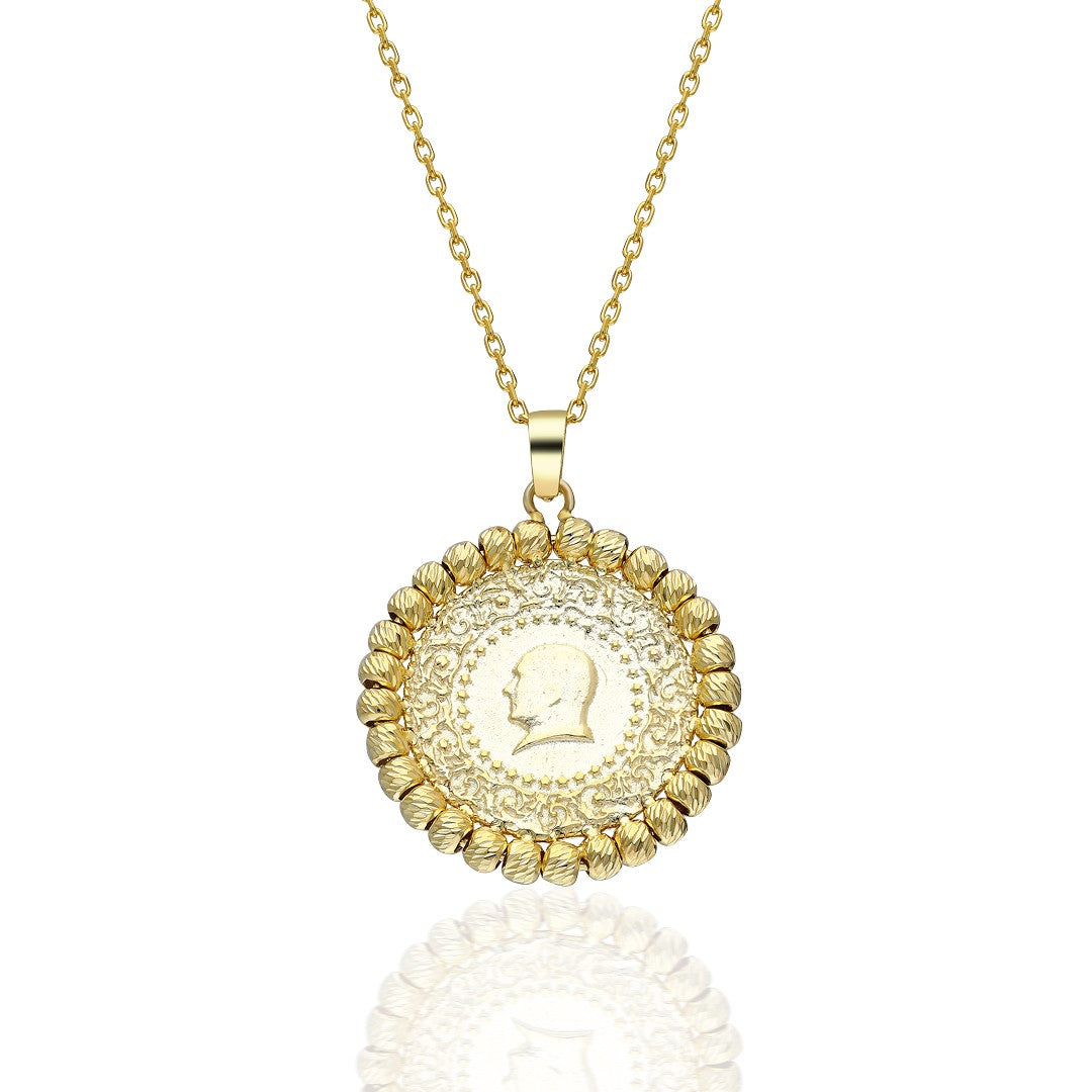 14K GOLD Viertel Halskette mit Dorıca