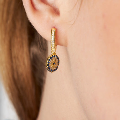 Cute evil eye earrings