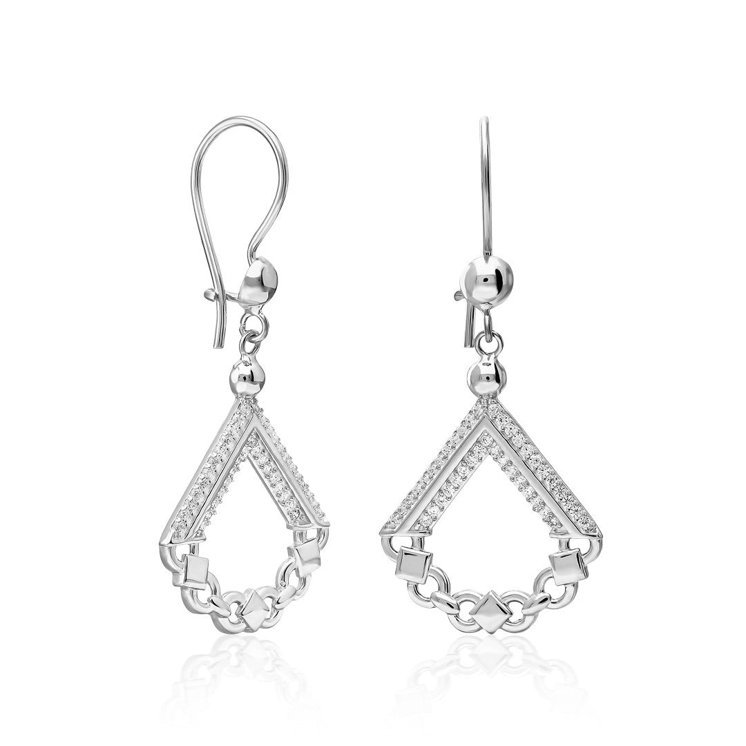 Double-sided modern earrings