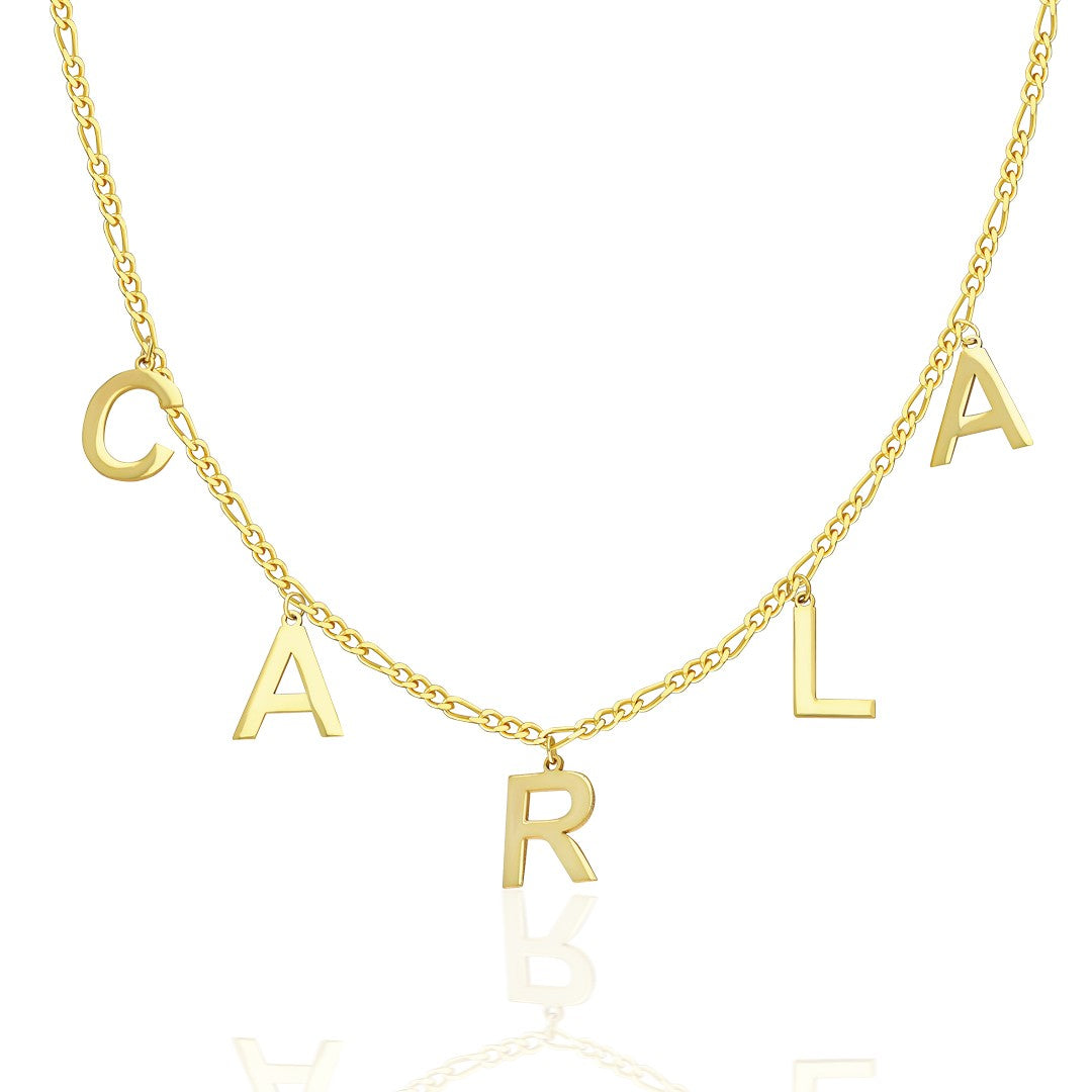 name necklace with collar