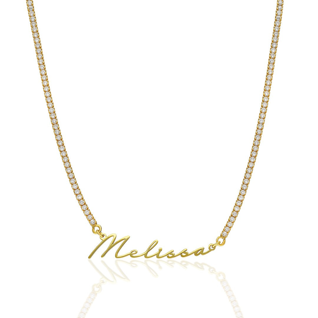 Name Necklace - Waterway Chain Name Necklace