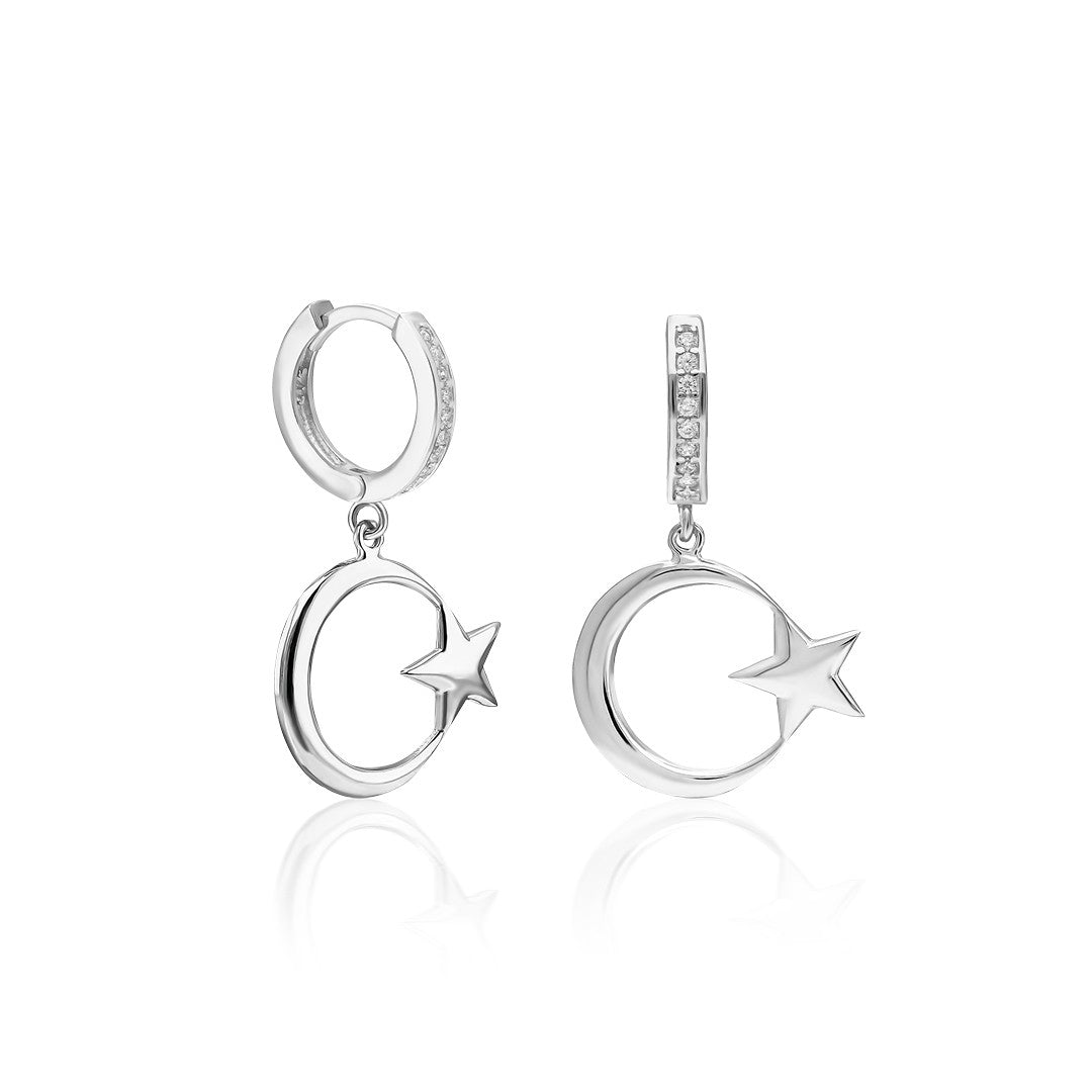 moon star earrings