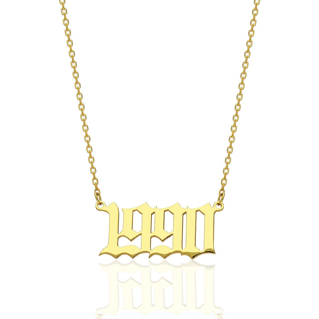 name necklace - year necklace