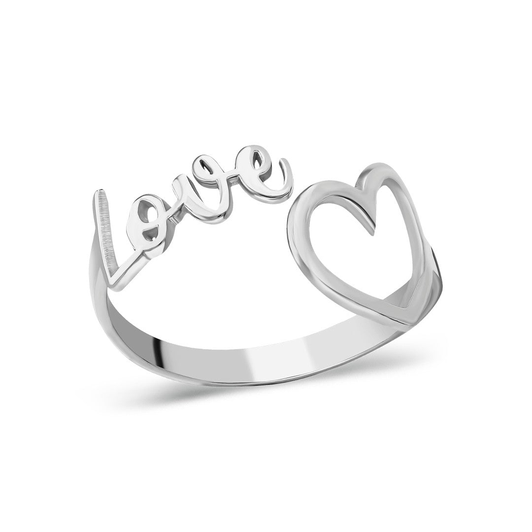 love ring with heart