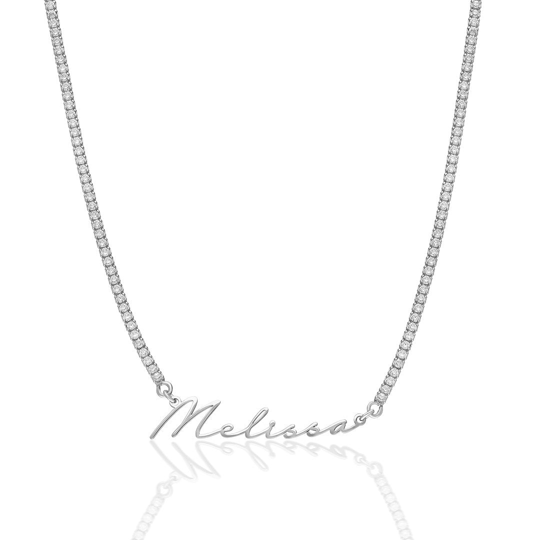 Name Necklace - Waterway Chain Name Necklace